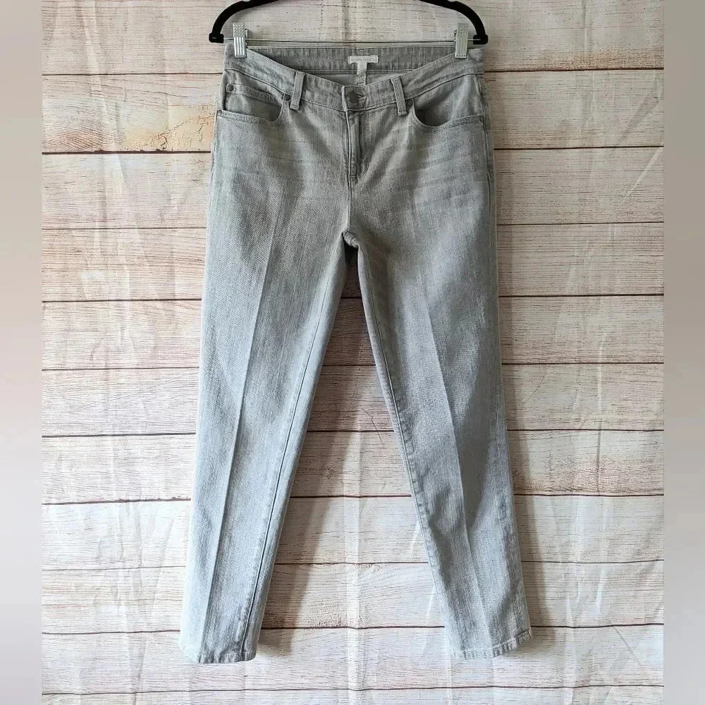 Eileen Fisher Size 6 Organic Cotton Jeans Slim Straight Leg